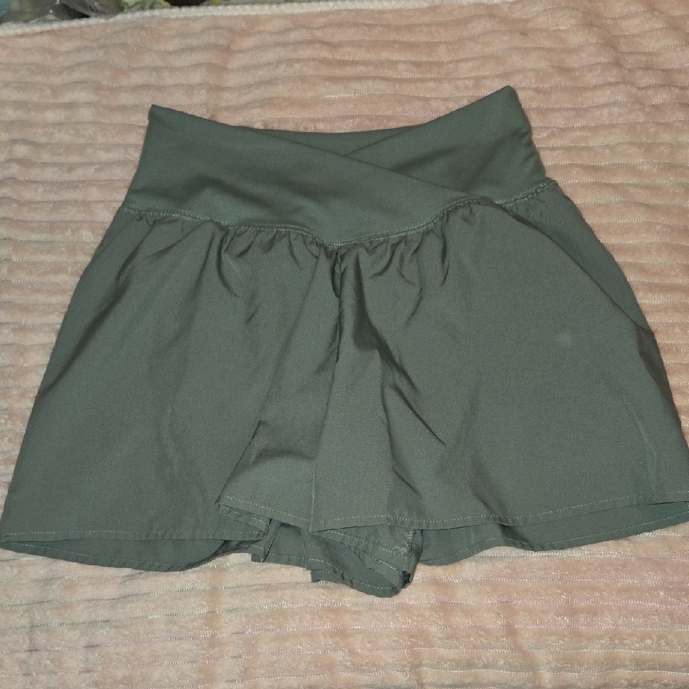 Olive Green Women's Skorts
